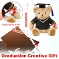 thumbnail image 3 of Graduation Decorations Class of 2025 Grad Bear, 10 Inch Graduation Season Creative Gift Bear Doll Plush Toy, for Graduation Gift (C), 3 of 6