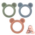 thumbnail image 1 of Anillo de silicona Teething Toys Eascrozn Bear para bebés de 0 a 12 m, 1 of 6
