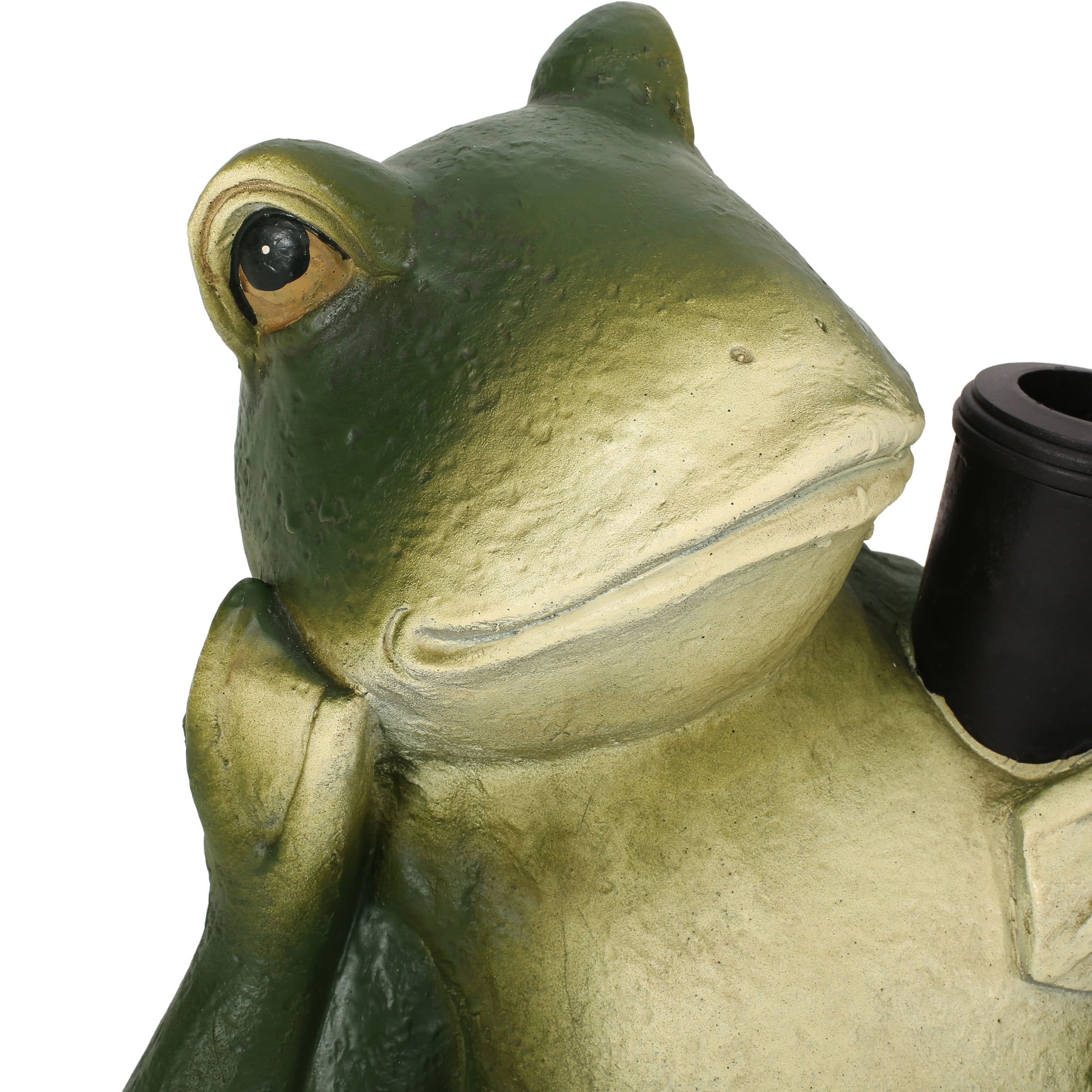 Ziggy Outdoor Frog Umbrella Base, Green