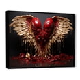 thumbnail image 2 of Designart "Royal Angel Wings Red and Gold Majesty I" Fashion Framed Wall Art - Glam Gold Fantasy Entryway Framed Wall Art, 2 of 6