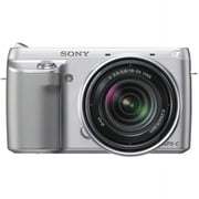 Sony alpha NEX-F3K 16.2 Megapixel Mirrorless Camera with Lens, 18 mm, 55 mm, Silver