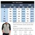 thumbnail image 3 of Fabrcox 3/4 Sleeve Shirt Men Raglan Henley Baseball Shirts Lightweight Breathable Going Out Gym Men Workout Shirt Purple XXXL, 3 of 7
