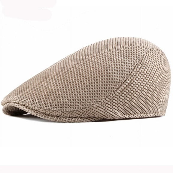 SikaFu Beret Breathable Spring Summer Mesh Cap Men Women Sun Hat Adjusted Ivy Newsboy Flat Cap Beret Hat Cabbie Driver Beret Cap