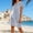 A645 Blue, variant on Women's Vertical Striped Button Down Shirt Dress Short Sleeve Notch V Neck Casual Straight Mini Dress Breathable Lightweight Office Daily Wear Sundress