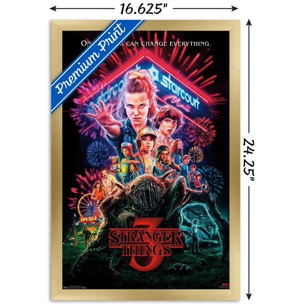 Netflix Stranger Things: Season 3 - One Sheet Wall Poster, 14.725