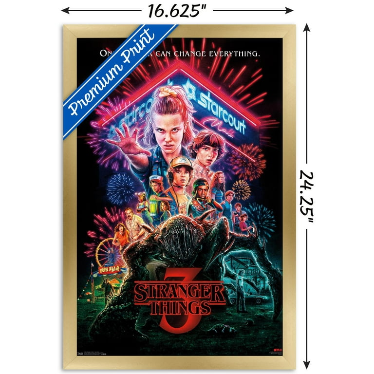 Netflix Stranger Things: Season 3 - Will Wall Poster, 14.725 x 22.375,  Framed 