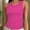 Hotpink, variant on Crew Neck Tank Tops for Women Stretch Camisole Shirts
