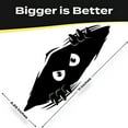thumbnail image 5 of Stickios Large Black Vinyl Bumper Sticker - Funny Monster Car Decal for Cars, Trucks, and Dents - Made in USA - Shredder (11x4.25 inches), 5 of 8