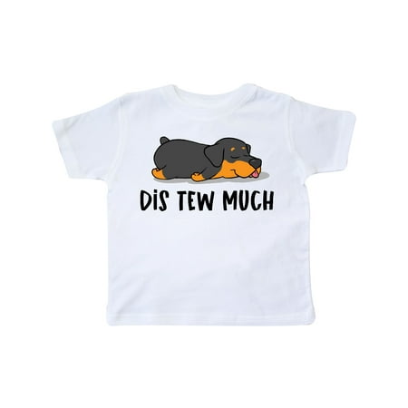 

Inktastic Napping Dis Tew Much Rottweiler Gift Toddler Boy or Toddler Girl T-Shirt