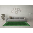 thumbnail image 3 of Ahgly Company Indoor Square Oriental Emerald Green Traditional Area Rugs, 3' Square, 3 of 4
