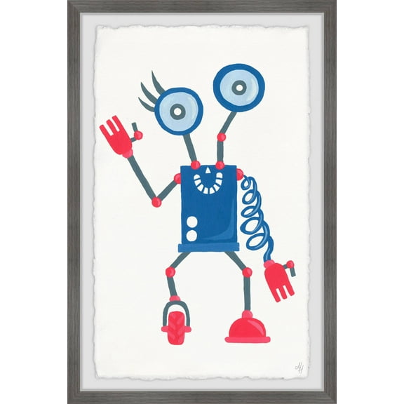 Marmont Hill Quirky Robot Framed Wall Art
