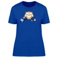 thumbnail image 1 of Cartoon Owl On A Branch Tee Women's -Image by Shutterstock, 1 of 1