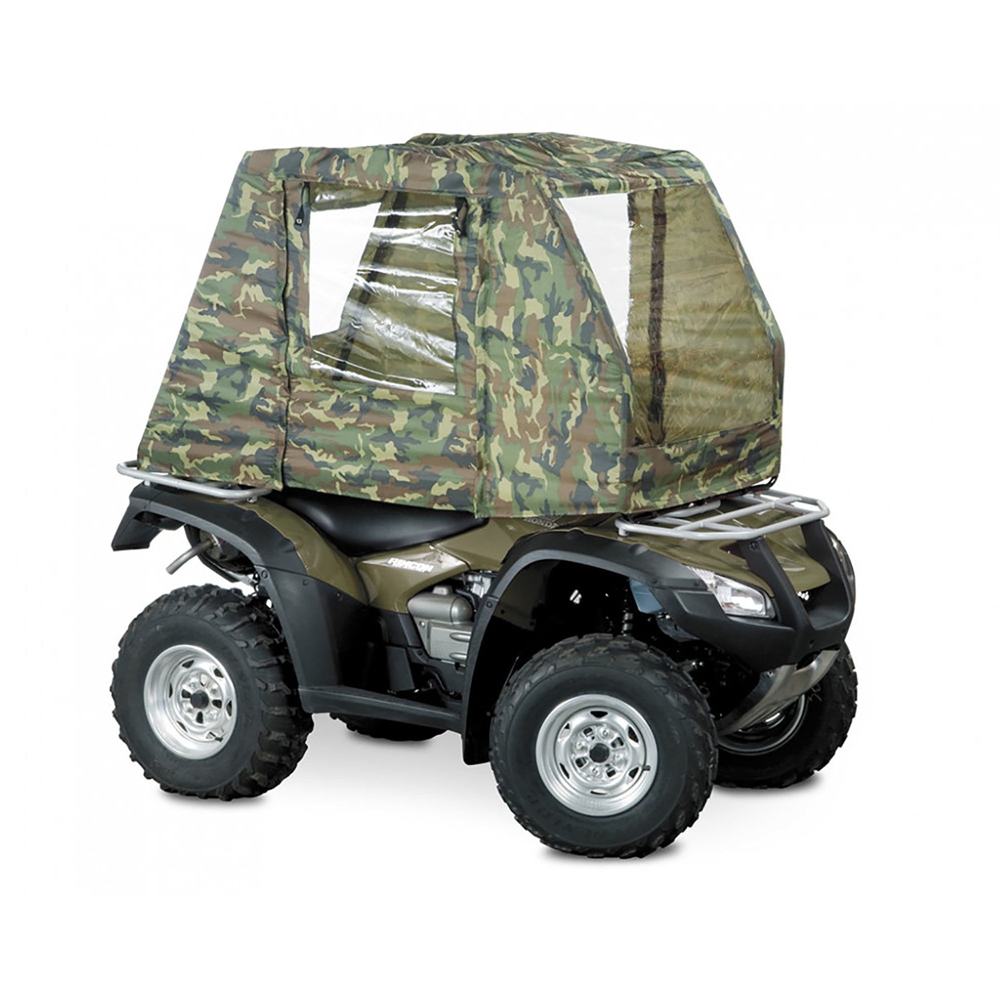 Raider Camo ATV Cab Enclosure With Nylon Construction And Metal Frame