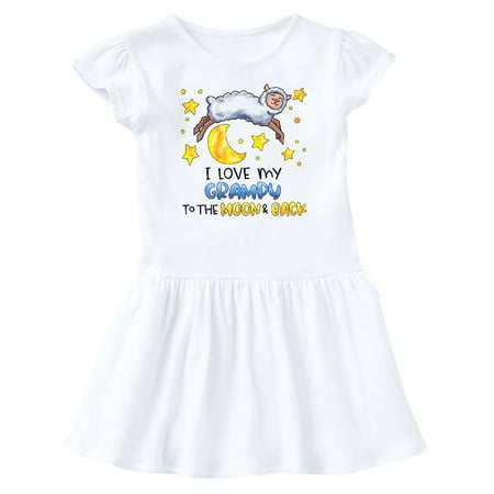 

Inktastic I Love my Grampy to the Moon and Back Cute Sheep Gift Baby Girl Dress