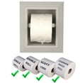 thumbnail image 3 of Typhon Recessed Solid Wood Toilet Paper Holder 7 x 8.5, Primed Gray, 3 of 5