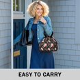 thumbnail image 6 of Pioneer Flower Floral Print Pattern Drawstring Lunch Bag Women - Drawstring Lunch Bag Insulated for Work Office - Stain-Resistant Large Lunchbags for Women with Multi-Pockets, 6 of 6