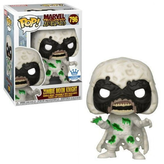 Funko Pop! 796 Marvel Zombies Exclusive Zombie Moon Knight Bobble-Head Figure