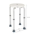 thumbnail image 2 of Baytocare Bathroom Safety Adjustable Bath Shower Stool Seat, White, 2 of 6
