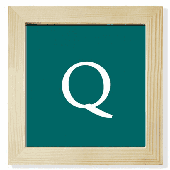 Currency Symbol Guatemala Quetzal GTQ Square Picture Frame Wall Tabletop Display