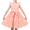 Pink, variant on Sunny Fashion Girls Dress Coffee Solid Lace Trim Cap Sleeve Daily Student Party Cotton 6 Years