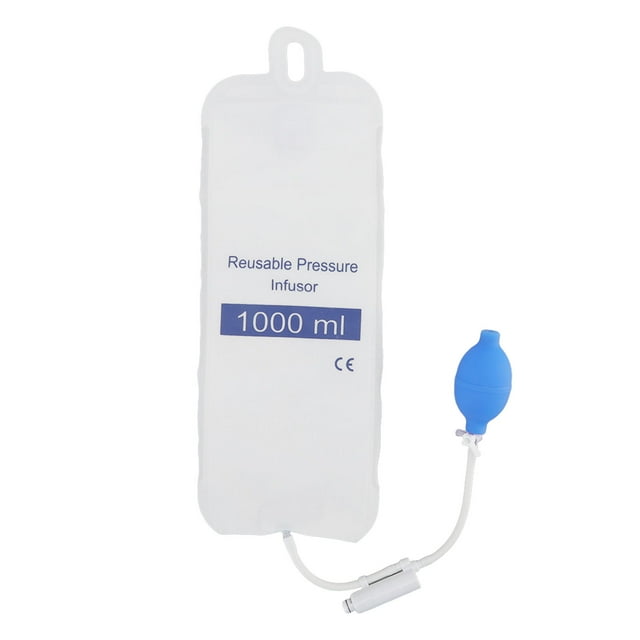 Sac de Perfusion sous Pression, Sacs de Pression de Fluide Sans Fuite Pratiques pour Transfusion d'Urgence pour Patient 1000ml