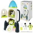 thumbnail image 2 of Juego de cohetes espaciales para niños 42 cm Juguetes espaciales grandes que incluyen carro de cohetes de astronautas y bolsa espacial Juguete de cohete espacial realista con luces y sonidos Juguetes, 2 of 11