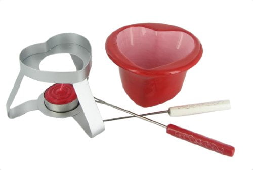 Here's to Love Heart Shaped Fondue Set by Russ Berrie by Russ Berrie