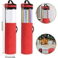 thumbnail image 4 of SLGHLSAHG Long Gift Wrap Organizer Bag 42x8.8in Christmas Wrapping Paper Storage Bin 600d Oxford Under Bed Gift Wrap Storage with Clear Window, Dual Zips, Carry Handles A26846, 4 of 7