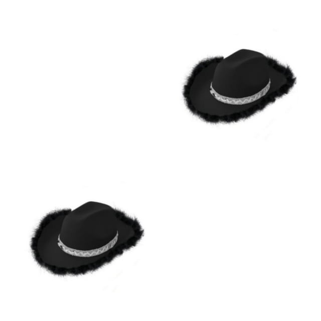 Qarigey Sombrero de vaquero con estilo de tela para hombres y mujeres, protección solar con ala ancha, sombrero de vaquero de discoteca, Type2 NO2