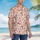thumbnail image 3 of Balery Christmas Gnomes Santa Claus Camisas hawaianas de manga corta para hombre, camisas playeras de corte holgado, camisas de vacaciones con botones,XX-Large, 3 of 7