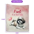 thumbnail image 5 of Every Fart is Love Note Shih Tzu Guilty Face Happy Valentine's Quilt Blanket Lion Dog Lover Gifts Cozy Comforter Throw Blanket - 01016, 5 of 5