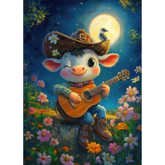 Cowboy Playing Jigsaw Puzzles, Puzzles for Adults 1000 Pieces, Perfect Interlock, Transforming Your Home into an Art Haven
