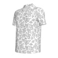 thumbnail image 2 of Balery Snake Printed Men’s Short Sleeve Polo Shirt, Midweight Men's Shirt,Golf Polo shirts -4X-Large, 2 of 9