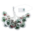 thumbnail image 1 of Cadena de luces navideñas Bombilla LED Árbol de Navidad Aguja de pino Luz decorativa de frutas de pino / 4 m 10 bolas 50 lámpara (5 cm x 8 cm), 1 of 5