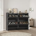 thumbnail image 2 of Shoe Storage Cabinet for Entryway with 3 Flip Drawers,Narrow Wood Shoe Cabinet with Adjustable Shelf,Freestanding Hidden Shoe Organizer for Foyer,Hallway,Living Room, 2 of 6