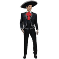 thumbnail image 1 of Traje de charro o mariachi bordado Rev mariachi color negro bordado, 1 of 2