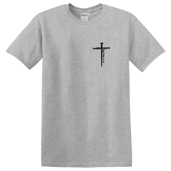 Three Nails Cross Bible Verse Faith Graphic T-Shirt
