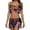 Multicolour, variant on Women's Sequin Tassel Wrap Mini Skirt and Vest Clubwear Party Outfit Set One Size White