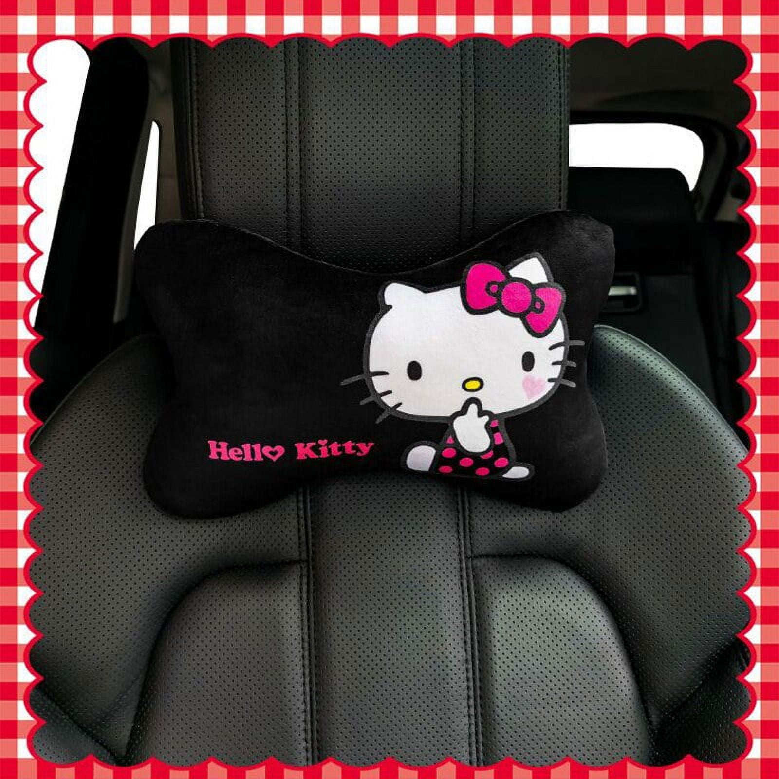 Sanrio Kawaii Hello Kitty Car Seat Neck Pillow Cartoon My Melody Car Bone  Pillow Neck Guard Car Interior Decoration Auto Parts 