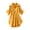 Yellow, variant on Women's Shirts Casual Loose Waist Tunic Top Short Sleeve Round Neck Blouse, Yellow 4XL
