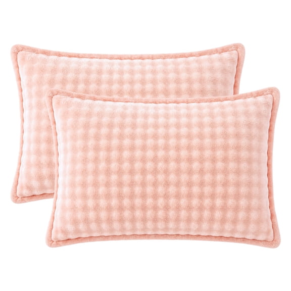 Unique Bargains 2 Pack Polyester Pillowcase Envelope Closure Wrinkle Resistant Pink