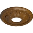 thumbnail image 3 of Ekena Millwork 11 3/8"OD x 3 5/8"ID x 1 1/8"P Leaf Ceiling Medallion (Fits Canopies up to 4 3/4"), Hand-Painted Smokey Topaz, 3 of 7