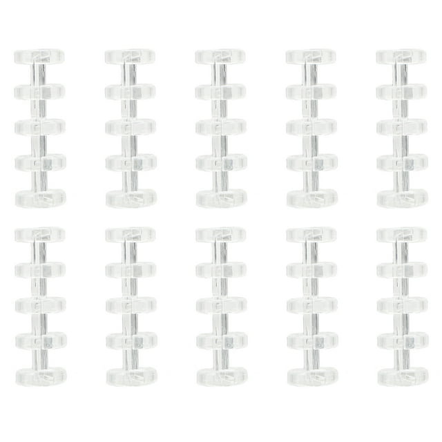 MasteelfCA 10pcs Detachable Binder Circles Plastic Binder Rings Convenient Leaf Binder File Supply