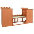 thumbnail image 4 of vidaXL Grande Maison de Clapier pour Lapin Extérieur Cage pour Animaux Maison Double, 4 of 5