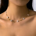 thumbnail image 5 of TIERPOP Bead Chain Necklace Fashion Pendant Necklace Flower Neck Jewelry for Daily Party, 5 of 13