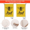 thumbnail image 4 of JOOCAR Bee Kind Yellow Garden Flag Vertical Double Sided Burlap Yard Spring Summer Outdoor Decor 12 x 18 Inches, 4 of 7