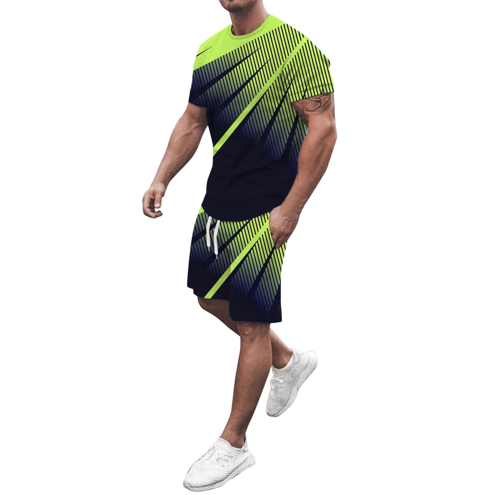 Homme Chemise Hawaïenne Chemise Aloha Ensemble Graphic Géométrique Col