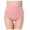 Pink, variant on Lovskoo Women's High Waist Briefs Solid Color Butt Lifting Cotton Underpants Black