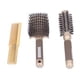 thumbnail image 2 of Juego de cepillos para el cabello, cepillo para el cabello de 3 piezas, peine, cepillo de ventilación curvado, cepillo de paleta de ventilación, acabado de lujo, 2 of 12