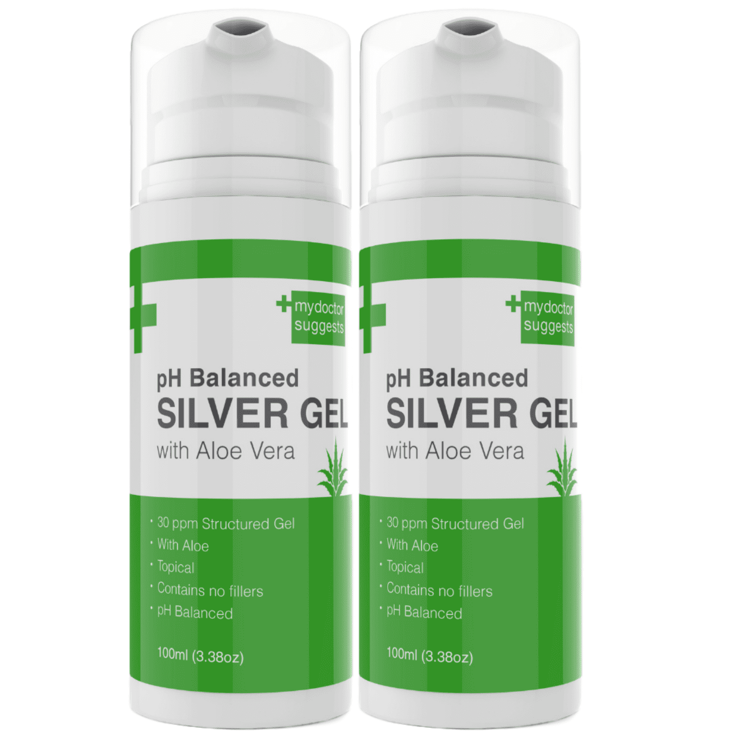 Silver Gel Ph Balanced Silver Gel With Aloe Vera Strong 30ppm Silver Gel In A Easy Pump Container Pack Of 2 Walmart Com Walmart Com